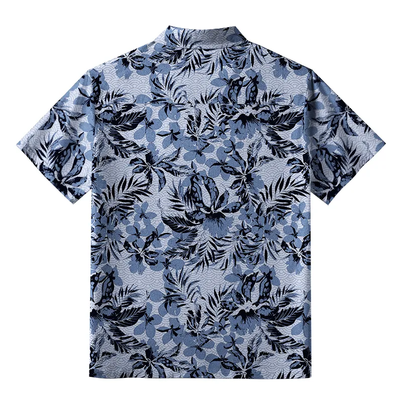 Tokyo-Tiger Floral Embrace Button-up Shirt