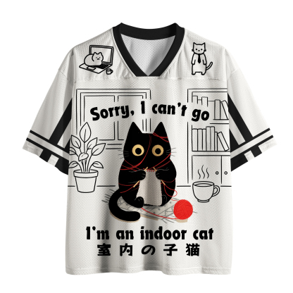 Tokyo-Tiger Indoor Cat Meme Mesh Jersey