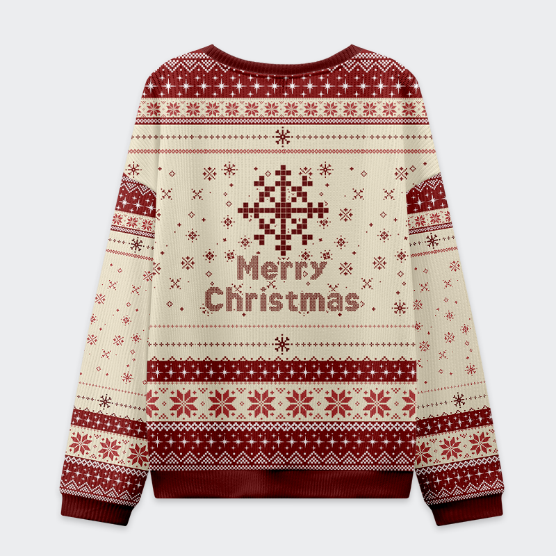 Tokyo-Tiger Santa Goose on a Rampage Christmas Ugly Sweatshirt