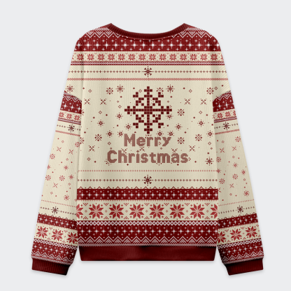 Tokyo-Tiger Santa Goose on a Rampage Christmas Ugly Sweatshirt