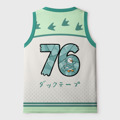 Tokyo-Tiger Duck-Tape Mesh Tank Top
