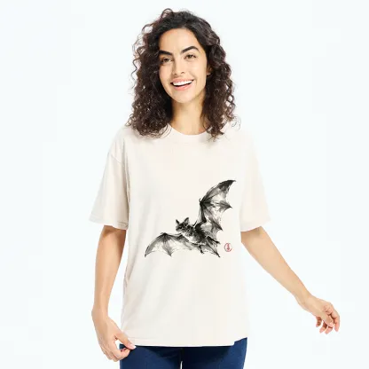 Tokyo‑Tiger Ink Style Bat Washed T‑Shirt