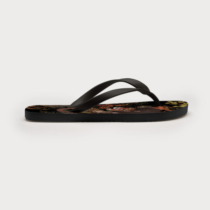 Tokyo-Tiger Japanese Yokai And Skeletons Flip Flops