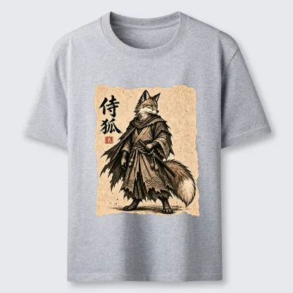 Tokyo-Tiger Vintage Samurai Fox Art Classic T-Shirt