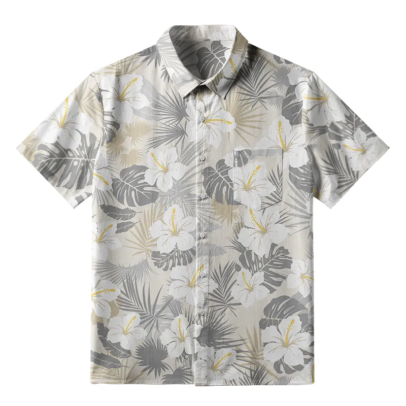 Tokyo-Tiger Elegant Flowers Button-up Shirt