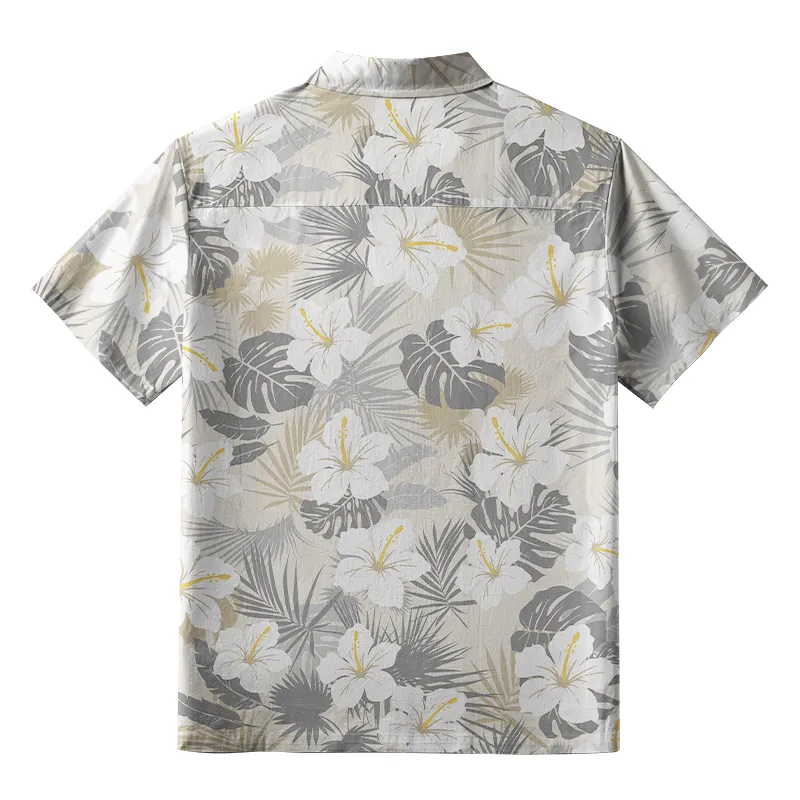 Tokyo-Tiger Elegant Flowers Button-up Shirt