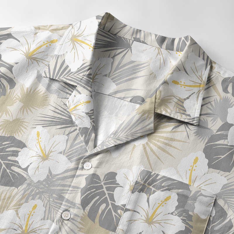 Tokyo-Tiger Elegant Flowers Aloha Hawaiian Shirt
