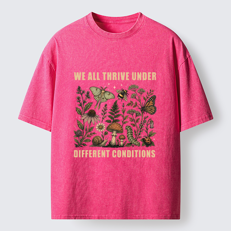 Tokyo-Tiger Retro Woodland Flora Bug Washed T-Shirt
