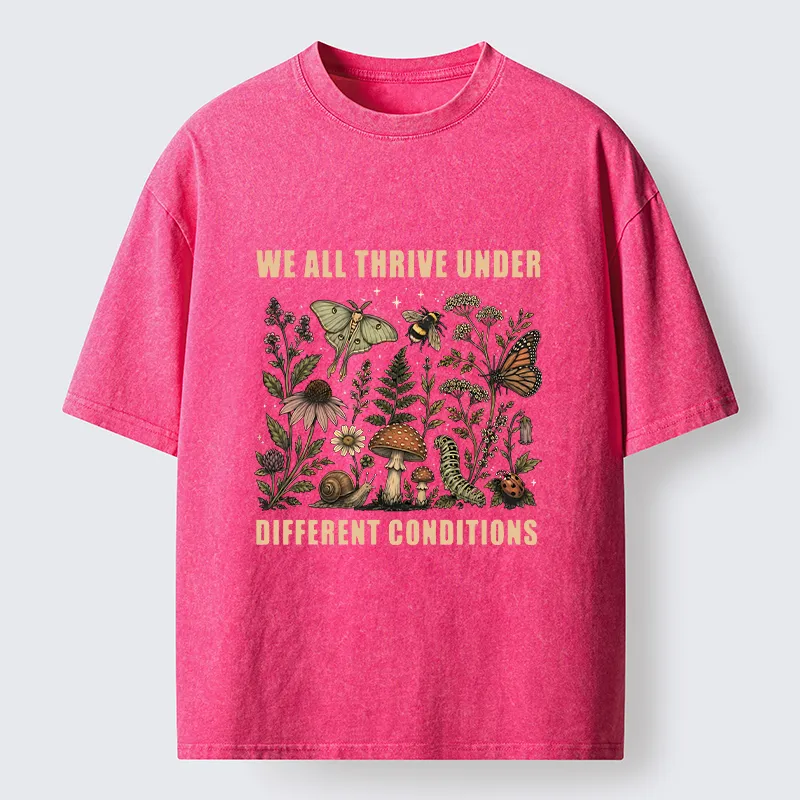 Tokyo-Tiger Retro Woodland Flora Bug Washed T-Shirt