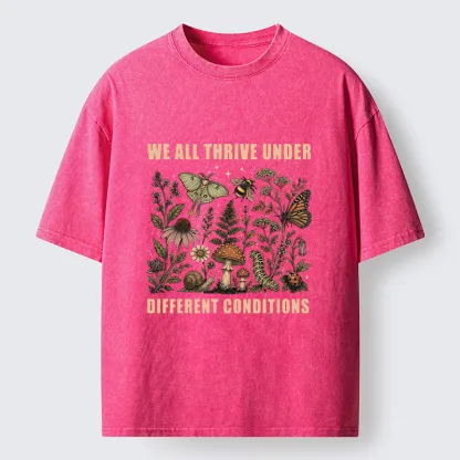 Tokyo-Tiger Retro Woodland Flora Bug Washed T-Shirt