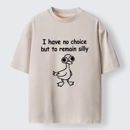 Tokyo-Tiger Cute Silly Goose Meme Washed T-Shirt