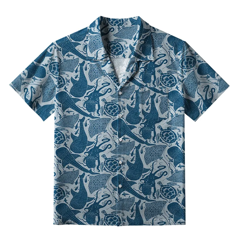 Tokyo-Tiger Marine Life Japan Aloha Hawaiian Shirt