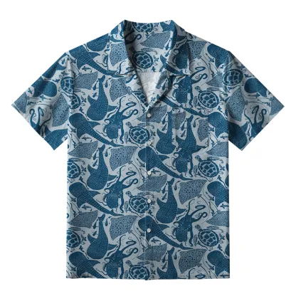 Tokyo-Tiger Marine Life Japan Aloha Hawaiian Shirt