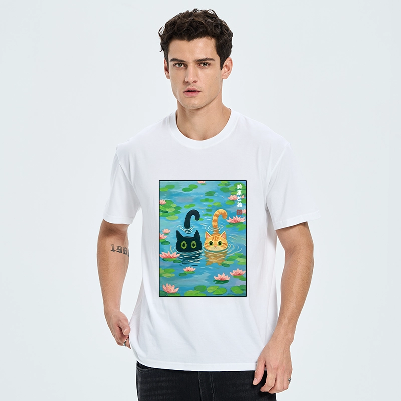 Tokyo-Tiger Cats In The Lotus Pond Classic T-Shirt