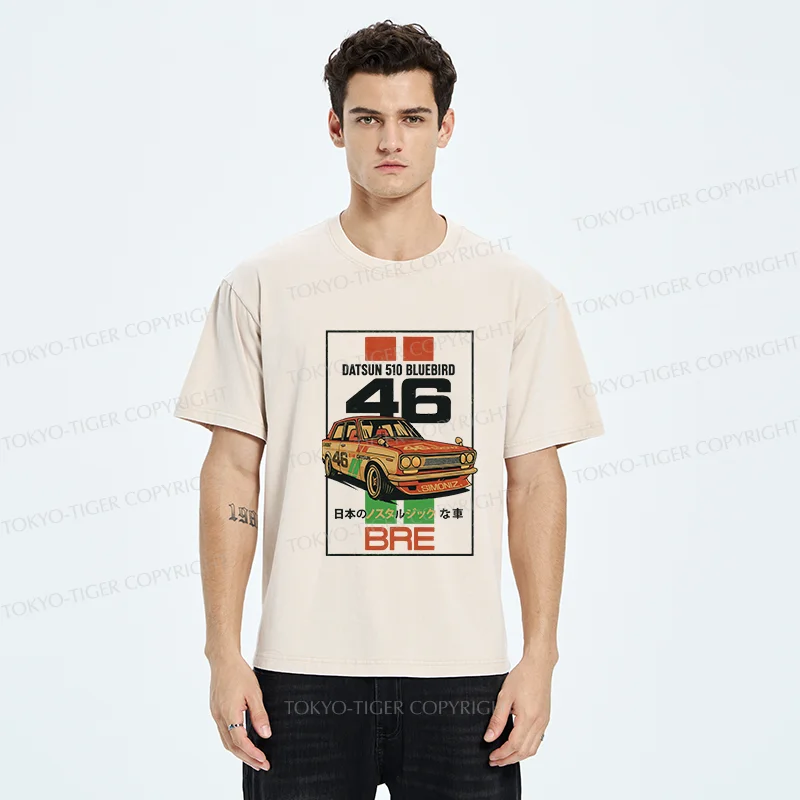 Tokyo-Tiger Classic Racing Japan Washed T-Shirt