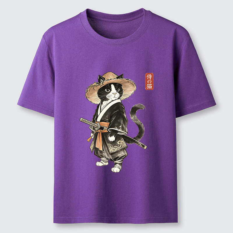 Tokyo-Tiger Funny Samurai Cute Cat Classic T-Shirt