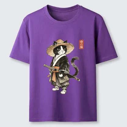 Tokyo-Tiger Funny Samurai Cute Cat Classic T-Shirt