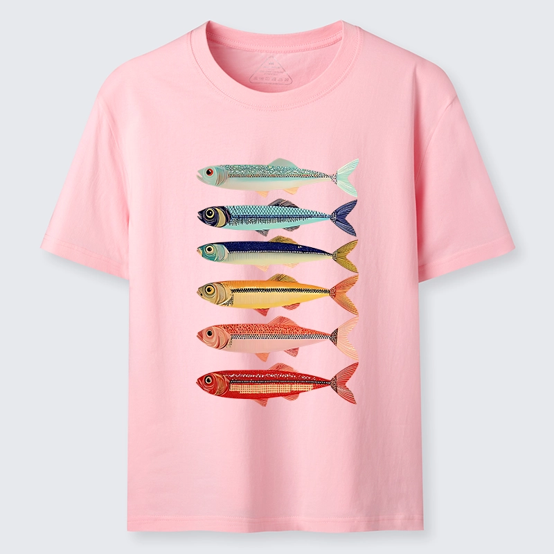 Tokyo-Tiger Colorful Fish Stack Classic T-Shirt