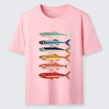 Tokyo-Tiger Colorful Fish Stack Classic T-Shirt