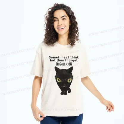 Tokyo-Tiger Amnesiac Cat Washed T-Shirt