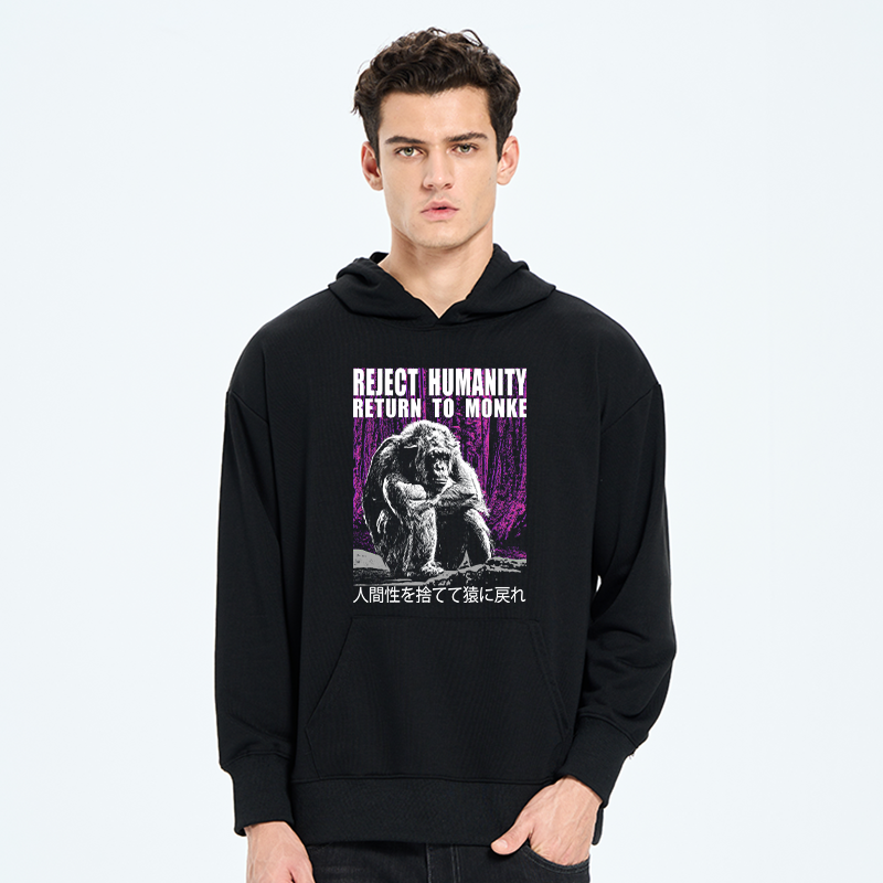 Tokyo-Tiger Reject Humanity Return To Monkey Classic Hoodie