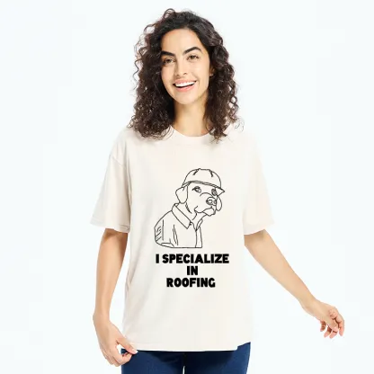 Tokyo-Tiger I Specialize In Roofing Washed T-Shirt