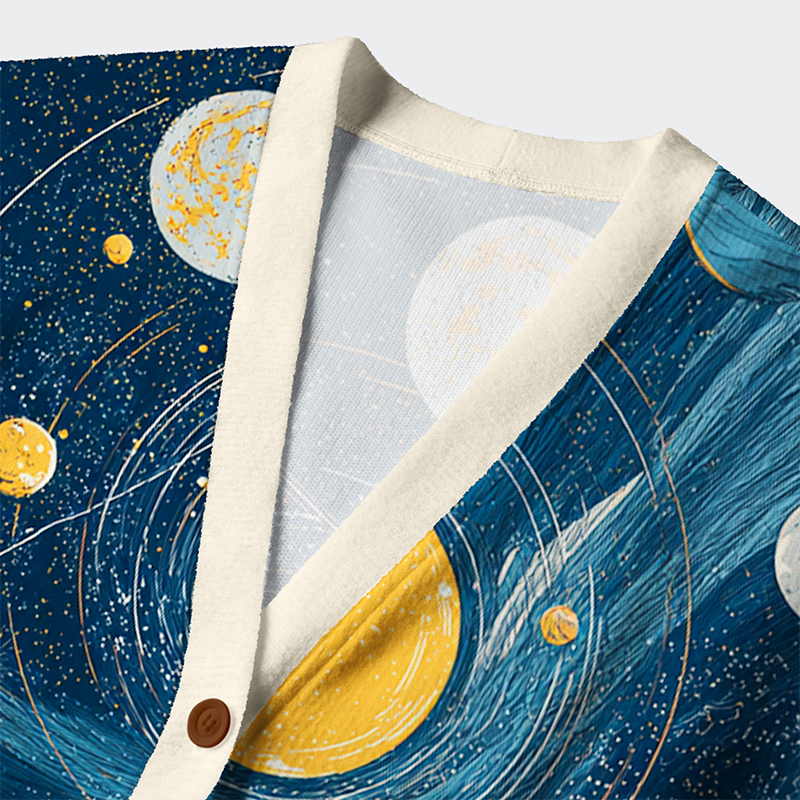 Tokyo-Tiger Sailing The Star River Ugly Cardigan Sweater