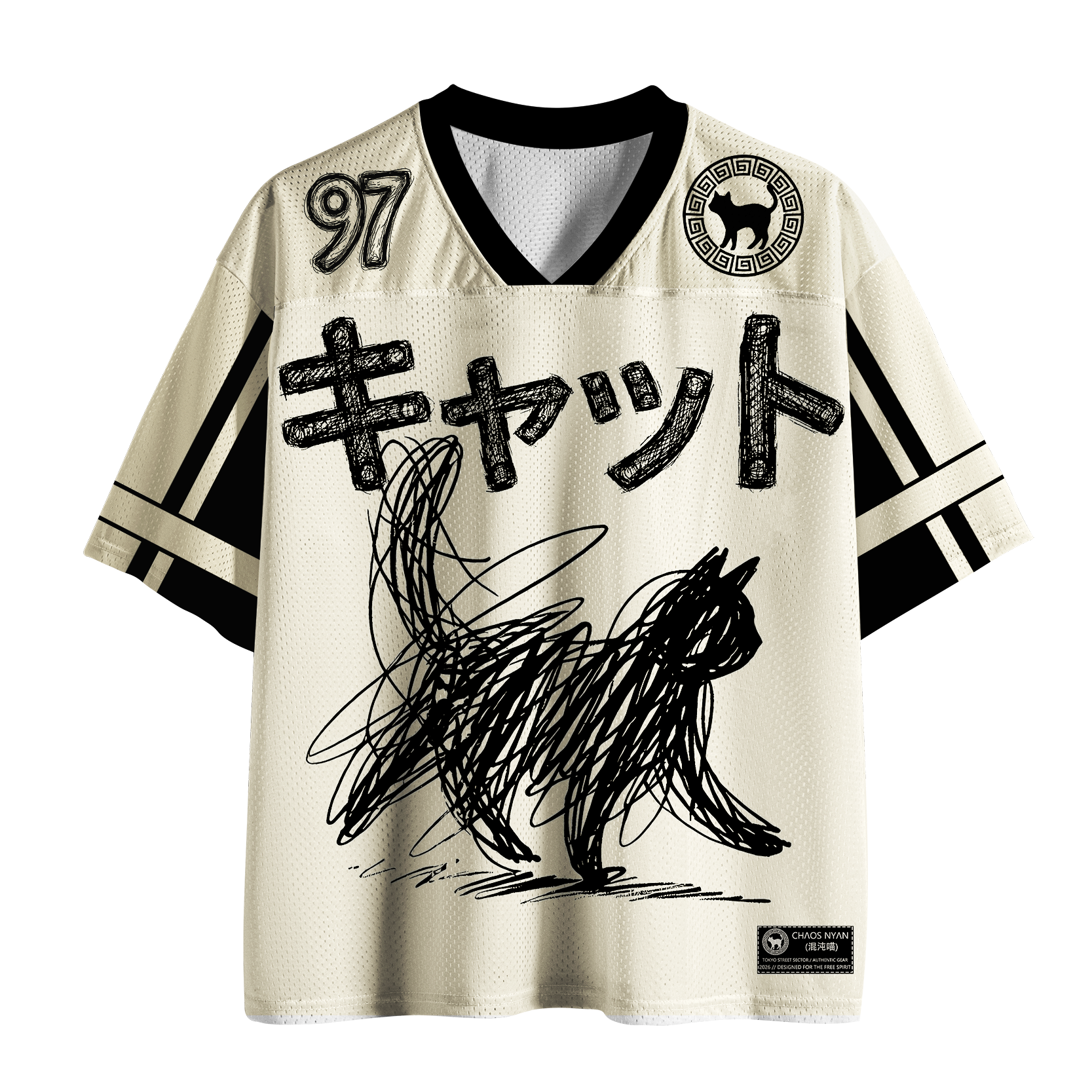 Tokyo-Tiger Chaos Nyan Mesh Jersey