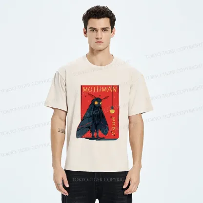 Tokyo-Tiger Mothman Chasing Light Washed T-Shirt