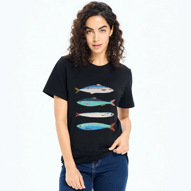 Tokyo‑Tiger Playful Sea Fish Washed T‑Shirt