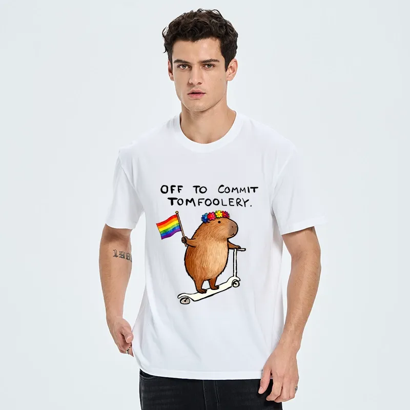 Tokyo-Tiger Pride Capybara On Scooter Meme Classic T-Shirt