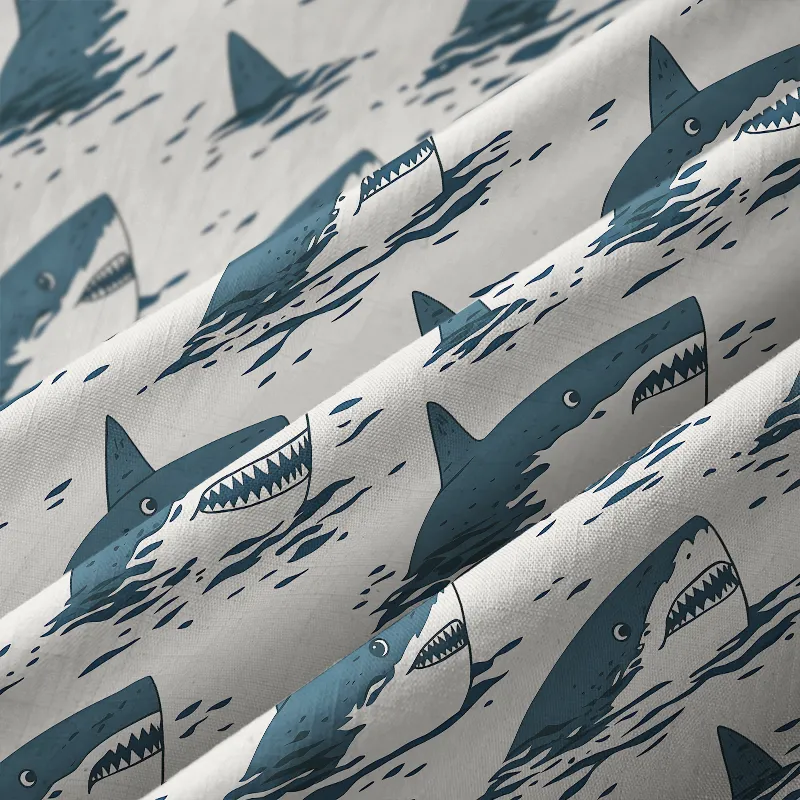 Tokyo-Tiger Sea Shark Button-up Shirt