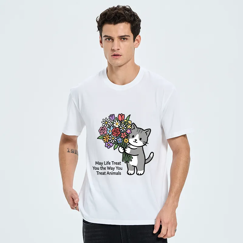 Tokyo-Tiger Funny Cat Bouquet Classic T-Shirt