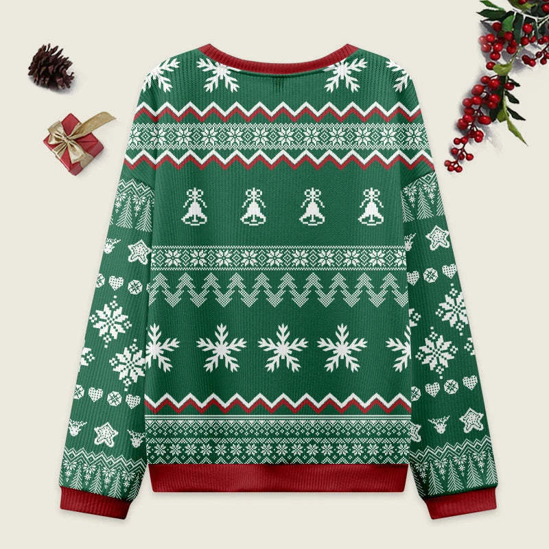 Tokyo-Tiger Christmas Tree Japanese Green Christmas Ugly Sweatshirt