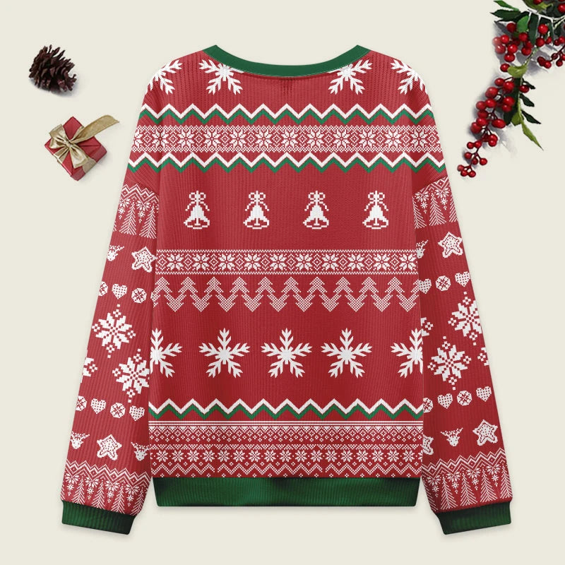 Tokyo-Tiger Christmas Tree Japanese Red Christmas Ugly Sweatshirt