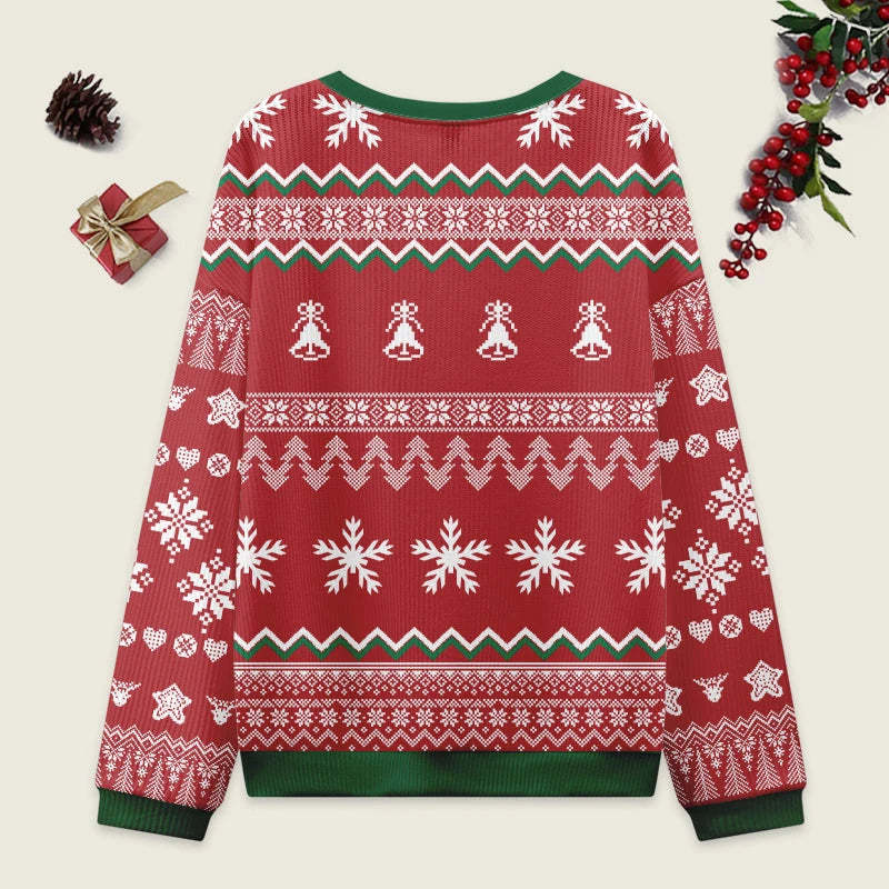 Tokyo-Tiger Christmas Tree Japanese Red Christmas Ugly Sweatshirt