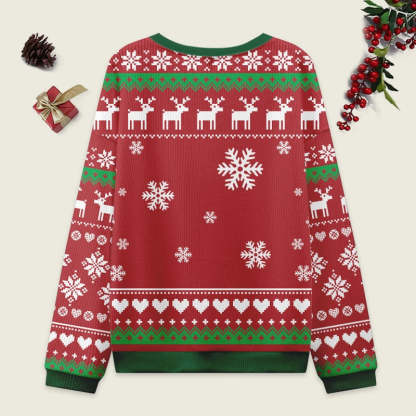 Tokyo-Tiger Rice Ball Japanese Red Christmas Ugly Sweatshirt