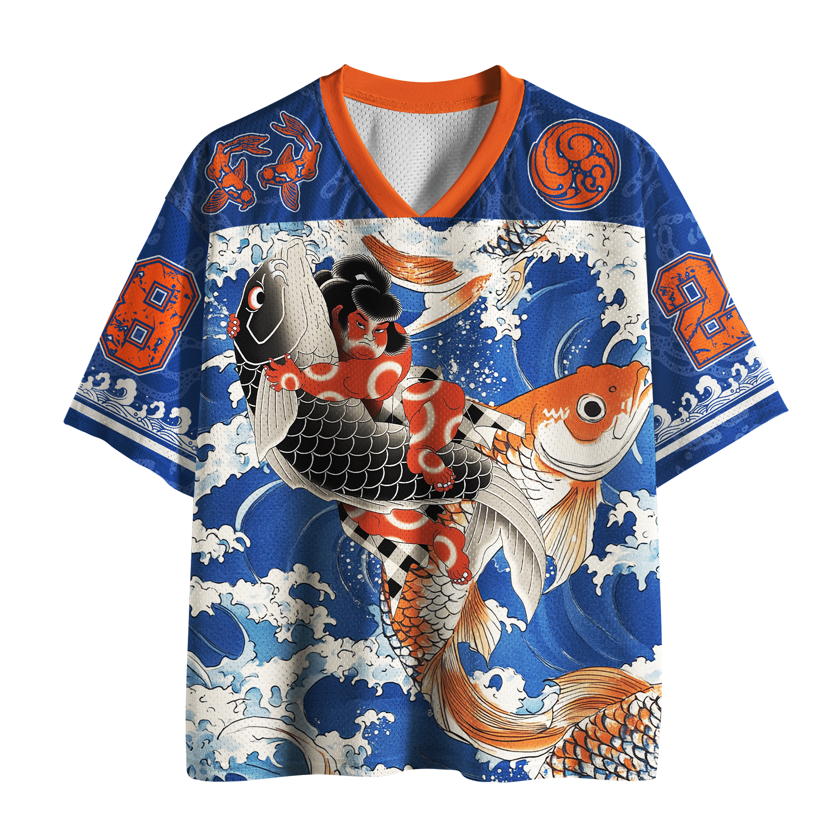 Tokyo-Tiger Legends Of Edo:Red Boy&Koi Mesh Jersey