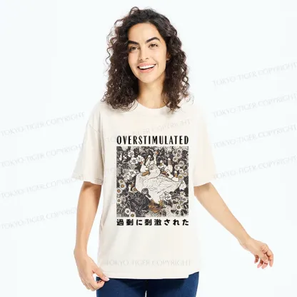 Tokyo-Tiger Overthinking Duck Washed T-Shirt
