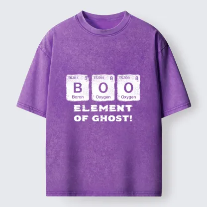 Tokyo-Tiger Ghost Chemistry Element Washed T-Shirt