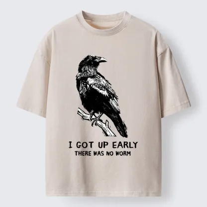 Tokyo-Tiger Early Raven Meme Washed T-Shirt