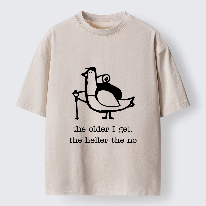 Tokyo‑Tiger Tired Aging Pigeon Washed T‑Shirt