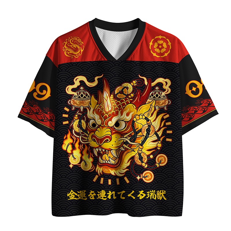 Tokyo-Tiger Wealth Calling Divine Beast Mesh Jersey