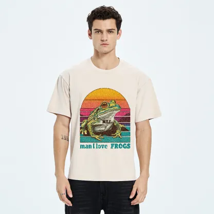 Tokyo-Tiger Man I Love Frog Washed T-Shirt