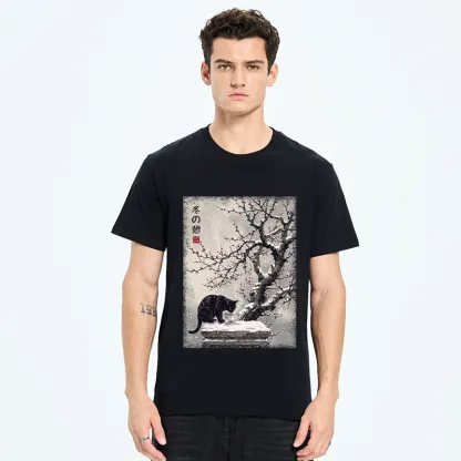 Tokyo-Tiger Snow Cat Calm Vibes Classic T-Shirt