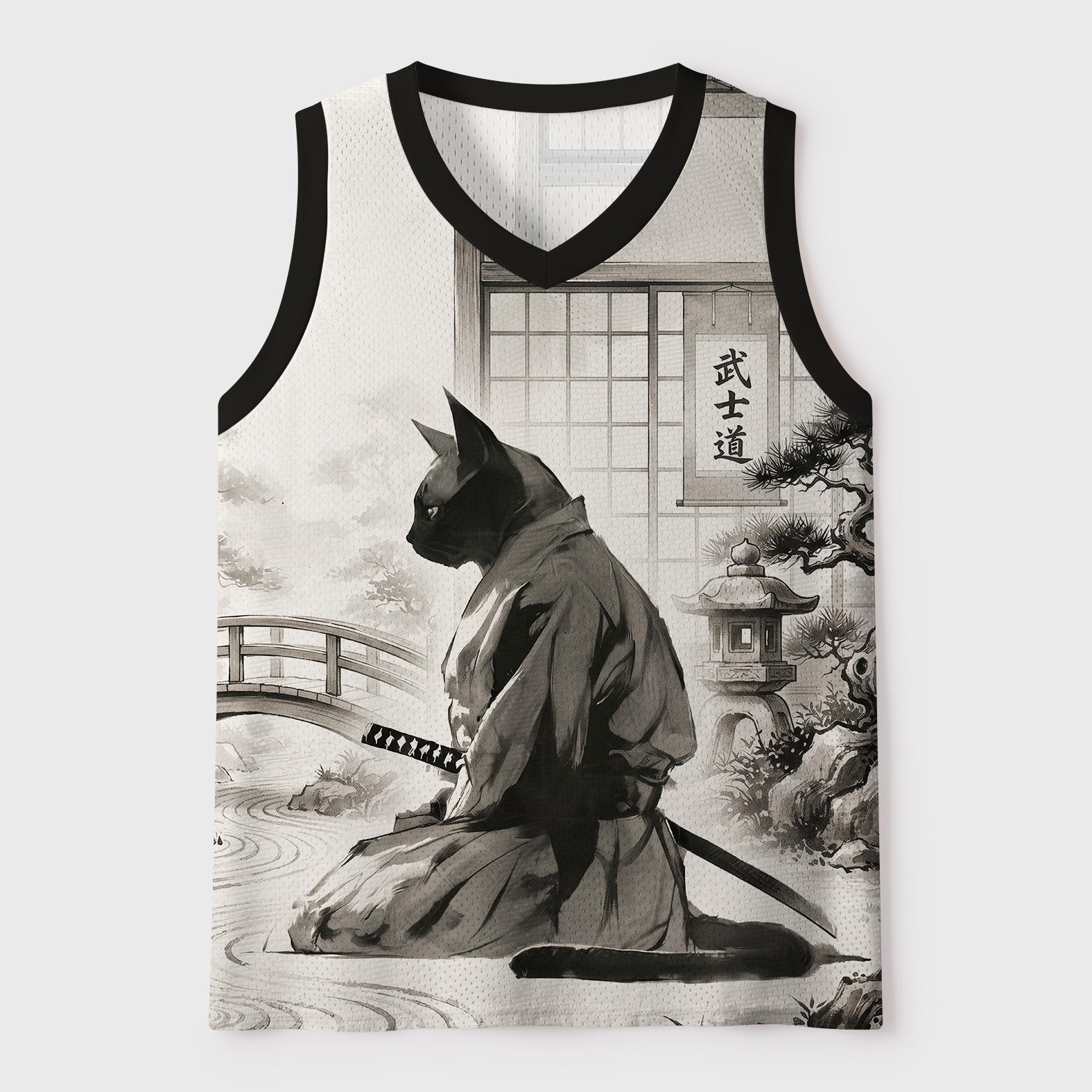 Tokyo-Tiger Cat Samurai: The Enemy Is Myself Mesh Tank Top