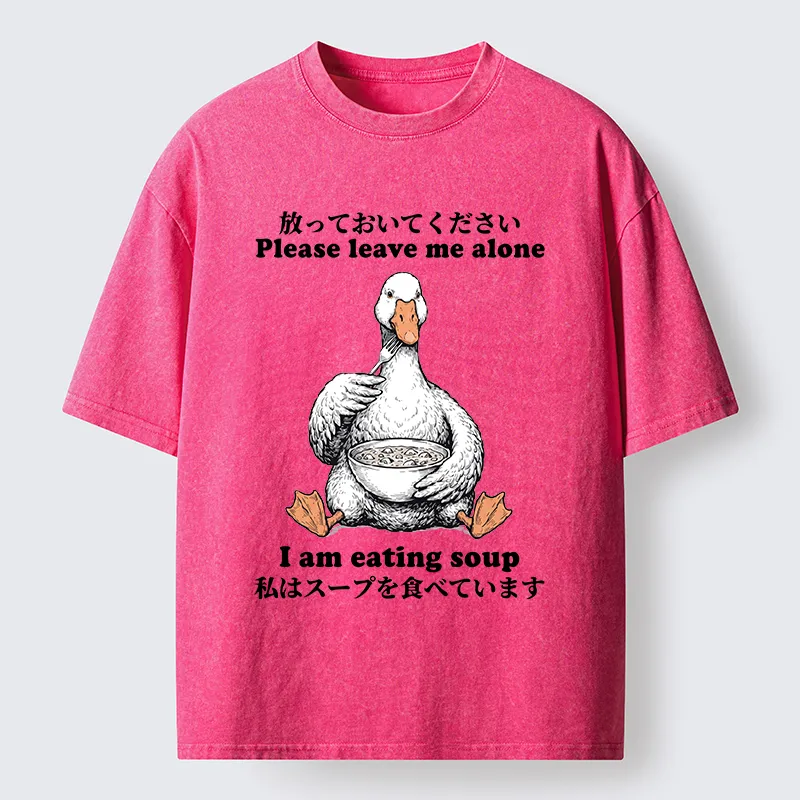 Tokyo-Tiger Funny Soup Duck Meme Washed T-Shirt
