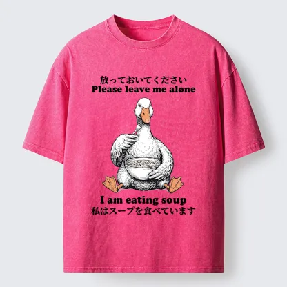 Tokyo-Tiger Funny Soup Duck Meme Washed T-Shirt
