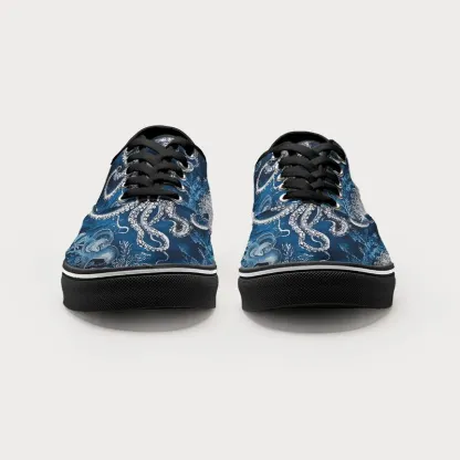 Tokyo-Tiger Deep Sea Octopus Canvas Shoes