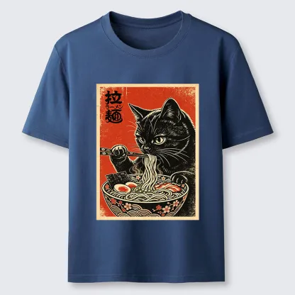 Tokyo-Tiger Japanese Ramen Cat Art Classic T-Shirt